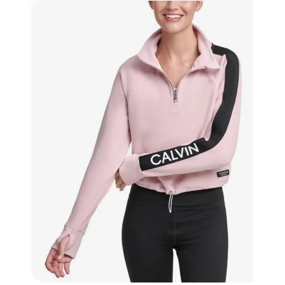 Calvin Klein Performance Women's Logo Half-Zip - Picture 1 of 7